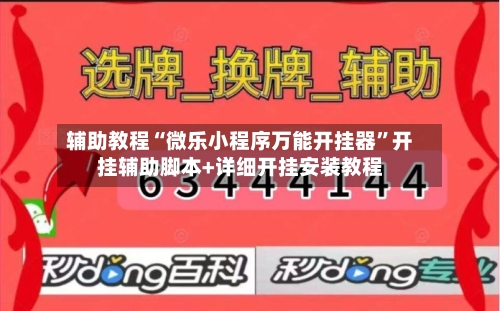 辅助教程“微乐小程序万能开挂器”开挂辅助脚本+详细开挂安装教程-第2张图片