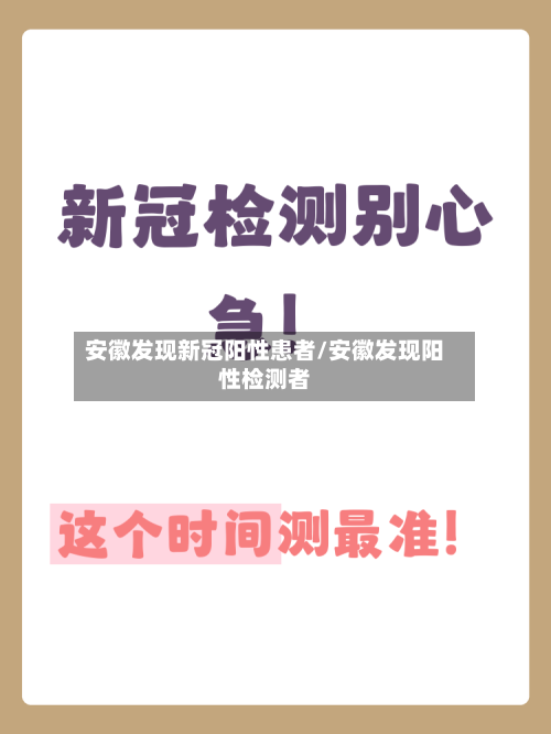 安徽发现新冠阳性患者/安徽发现阳性检测者