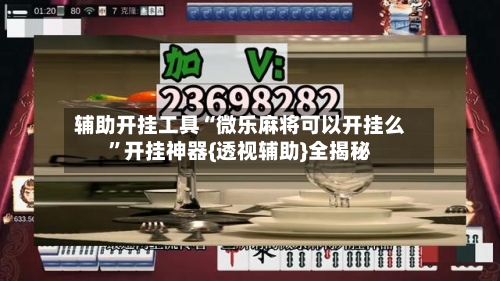 辅助开挂工具“微乐麻将可以开挂么	”开挂神器{透视辅助}全揭秘-第2张图片