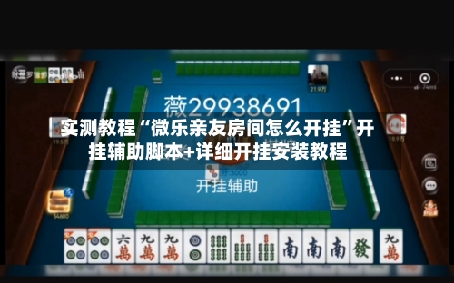 实测教程“微乐亲友房间怎么开挂	”开挂辅助脚本+详细开挂安装教程-第2张图片