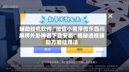 辅助挂机软件“微信小程序微乐四川麻将外卦神器下载安装”揭秘透视辅助万能挂用法-第3张图片