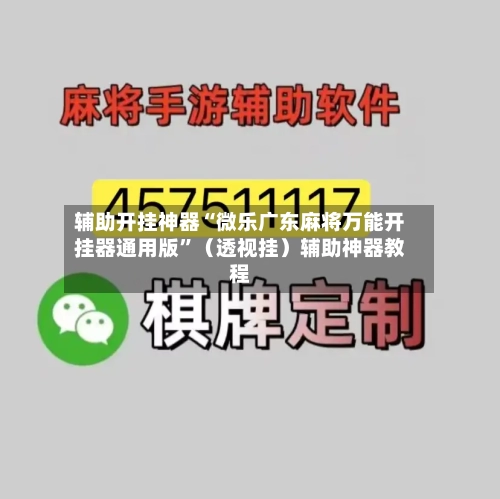 辅助开挂神器“微乐广东麻将万能开挂器通用版”（透视挂）辅助神器教程