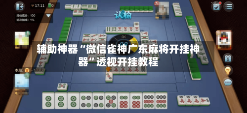 辅助神器“微信雀神广东麻将开挂神器”透视开挂教程-第3张图片